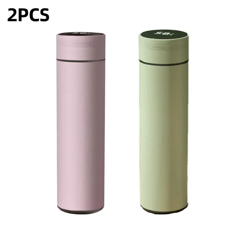 Smart Stainless Steel Thermos Bottle 500ml – LED Temperature Display, Leakproof, Keeps Drinks Hot or Cold for 12 Hours