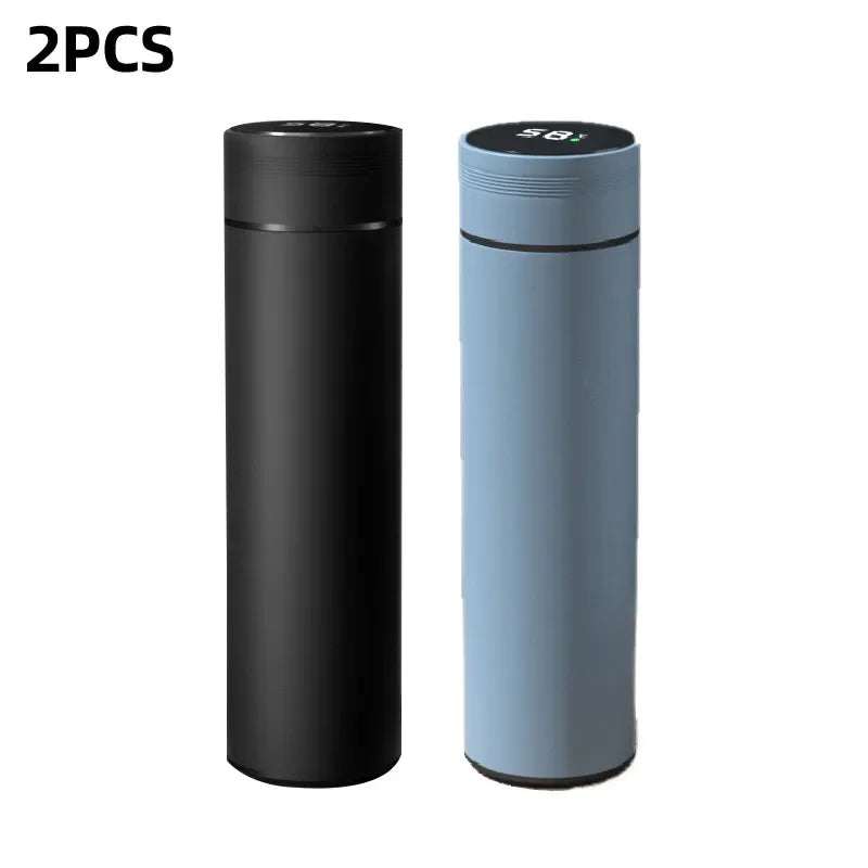 Smart Stainless Steel Thermos Bottle 500ml – LED Temperature Display, Leakproof, Keeps Drinks Hot or Cold for 12 Hours