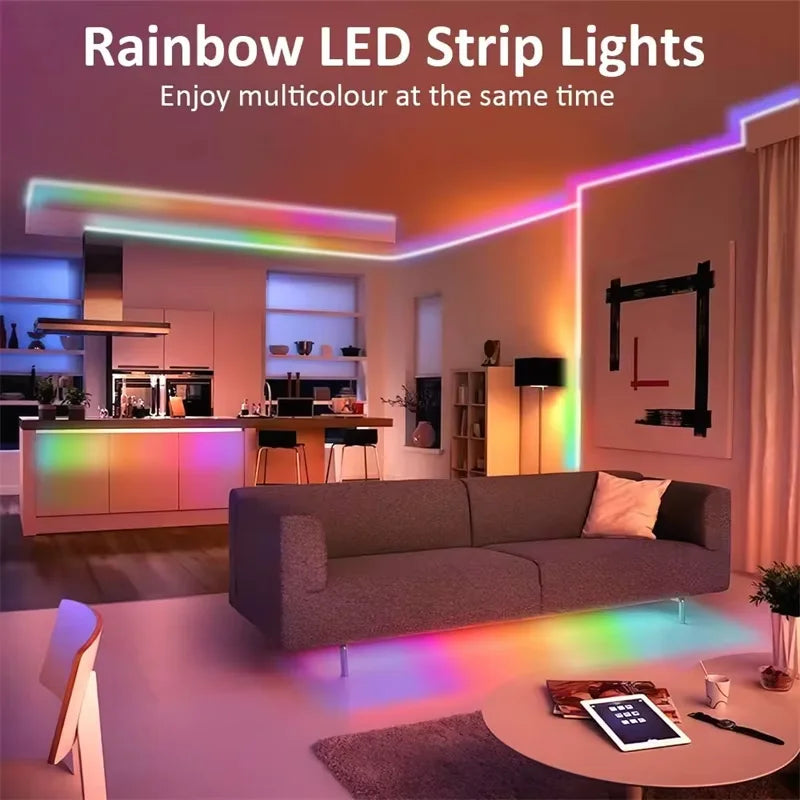 5V USB RGBIC Neon LED Strip (1M to 5M) – Smart, Waterproof & Colour-Shifting Magic for DIY Lighting