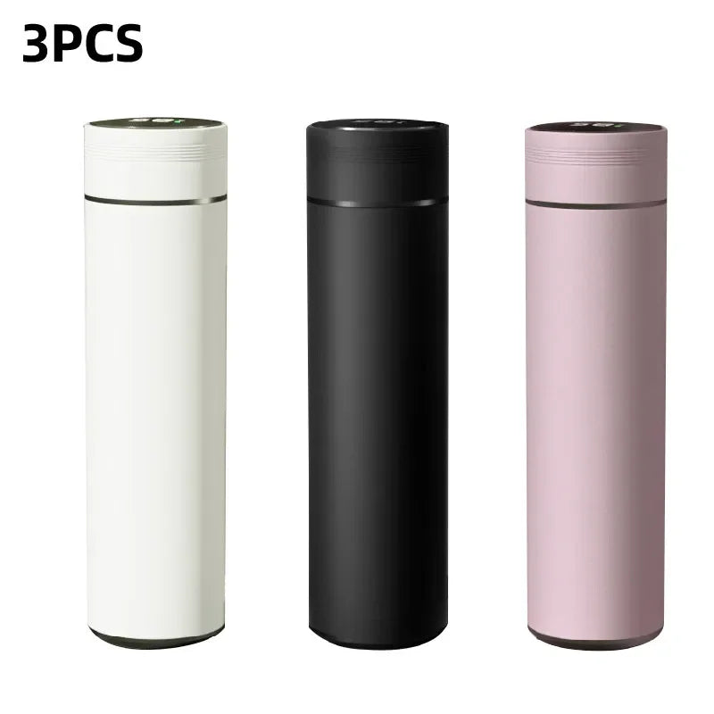 Smart Stainless Steel Thermos Bottle 500ml – LED Temperature Display, Leakproof, Keeps Drinks Hot or Cold for 12 Hours