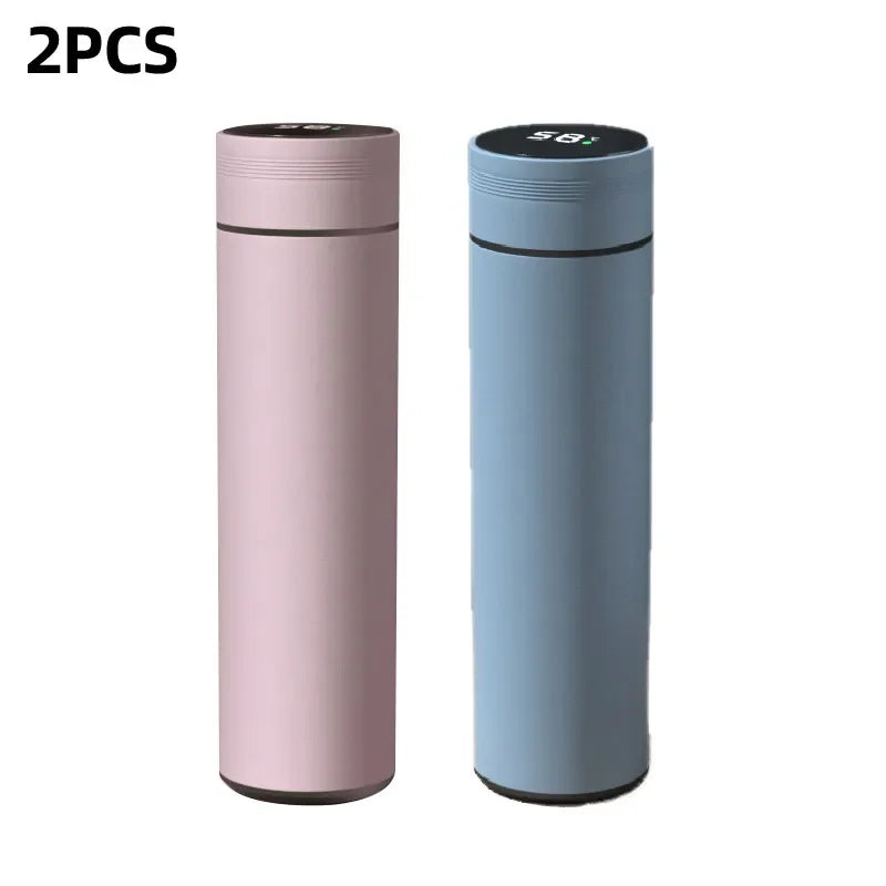 Smart Stainless Steel Thermos Bottle 500ml – LED Temperature Display, Leakproof, Keeps Drinks Hot or Cold for 12 Hours