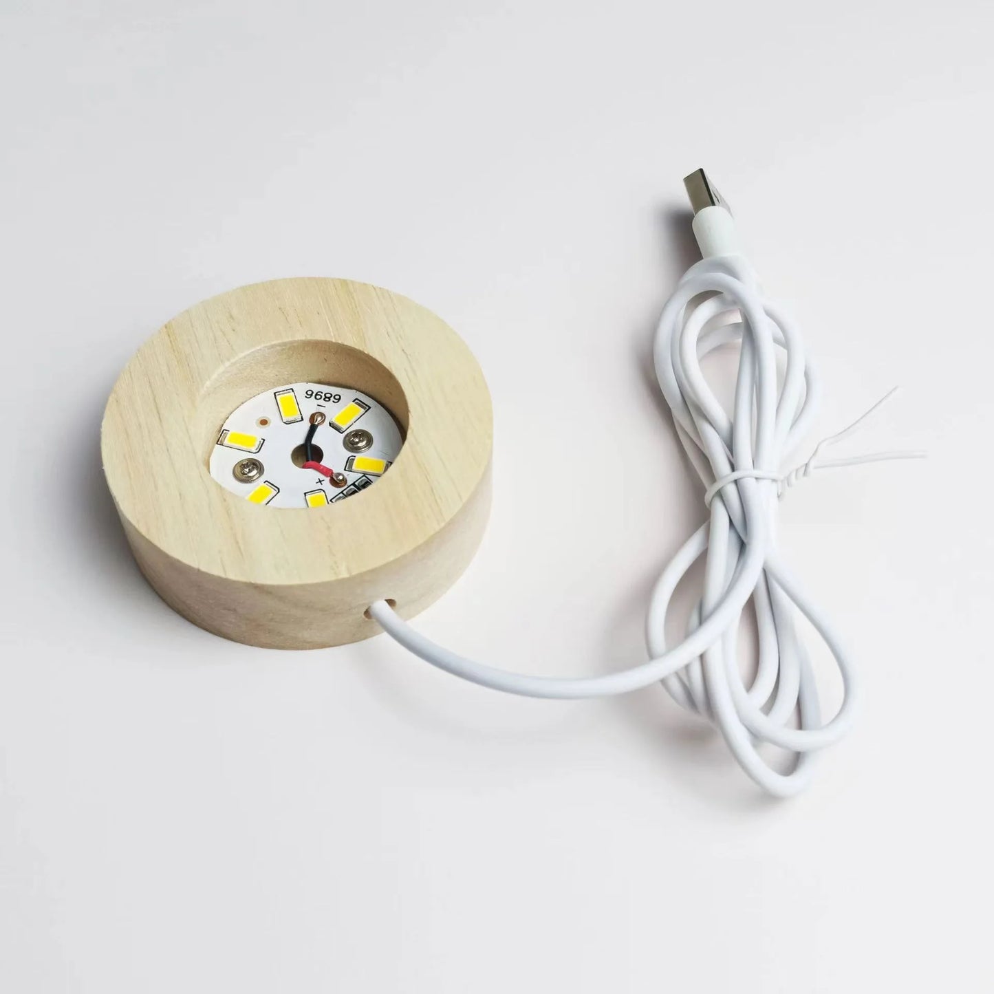 Milky Way Galaxy Crystal Ball Night Light – Solar System LED Lamp with Wooden Base (Warm Glow, Gift-Ready Design)
