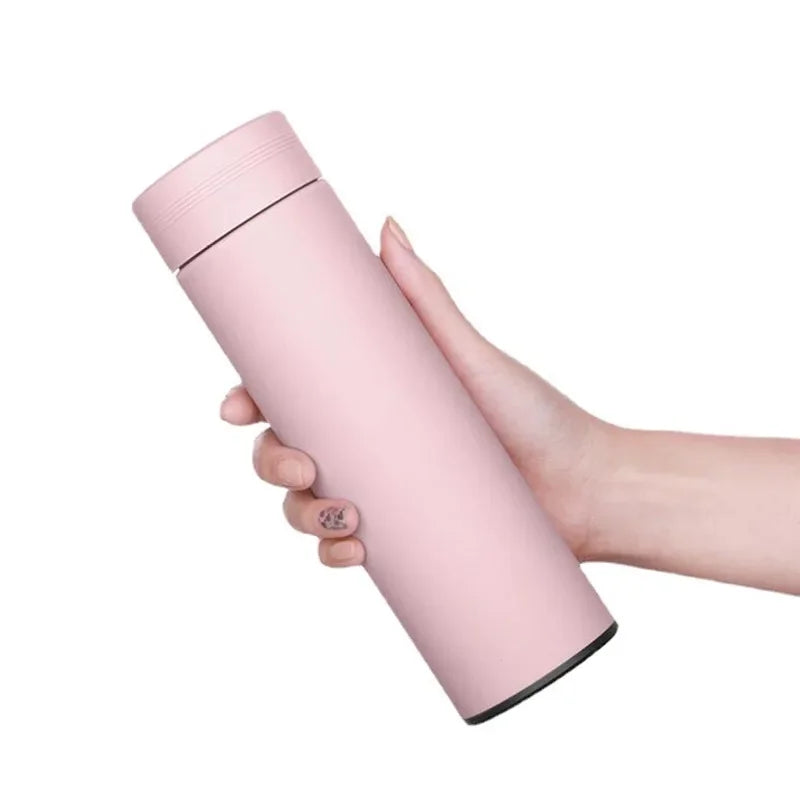Smart Stainless Steel Thermos Bottle 500ml – LED Temperature Display, Leakproof, Keeps Drinks Hot or Cold for 12 Hours
