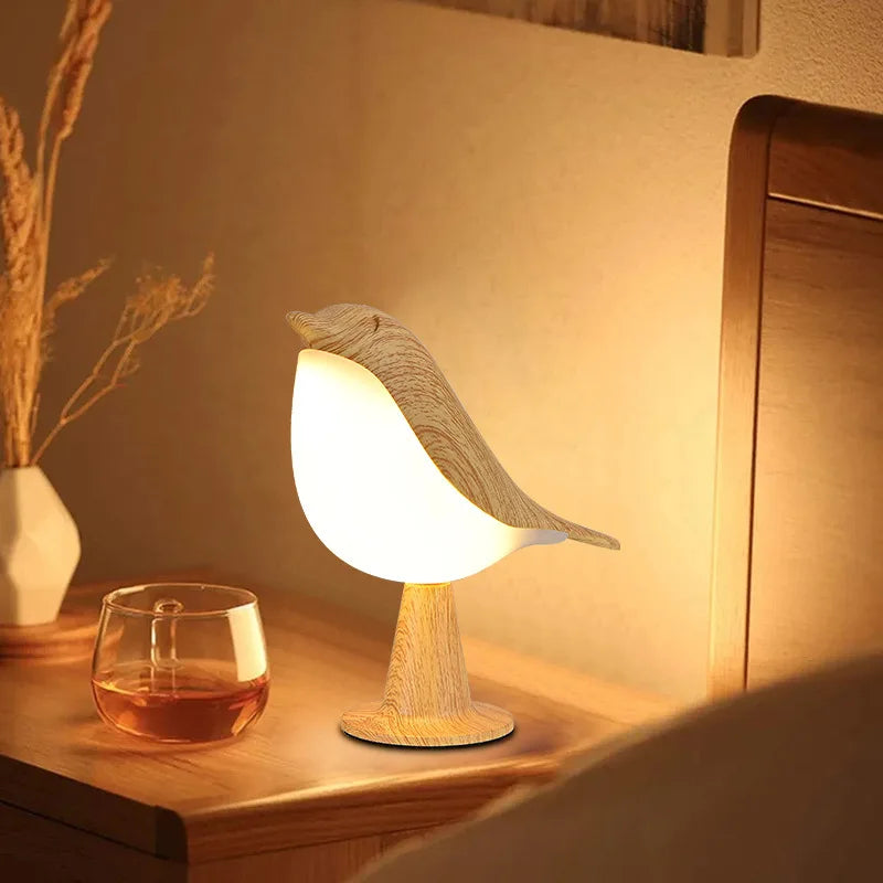 Dimmable Bird LED Night Light – 3 Colour Modes, Touch Control, USB Rechargeable (1800mAh)
