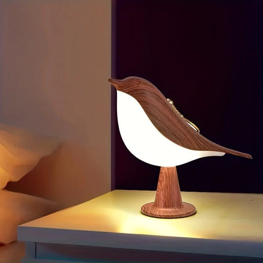 Dimmable Bird LED Night Light – 3 Colour Modes, Touch Control, USB Rechargeable (1800mAh)