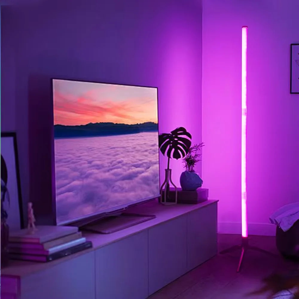 RGB Corner Floor Lamp – Ambient LED Light for Bedroom or Living Room (USB Powered)